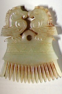 peigne chinois archaïsant en jade